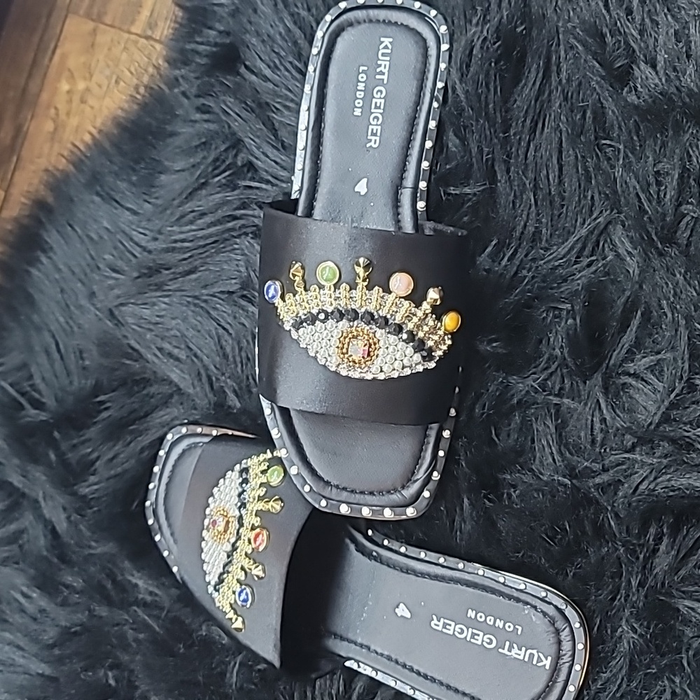 Evil eye sandals
